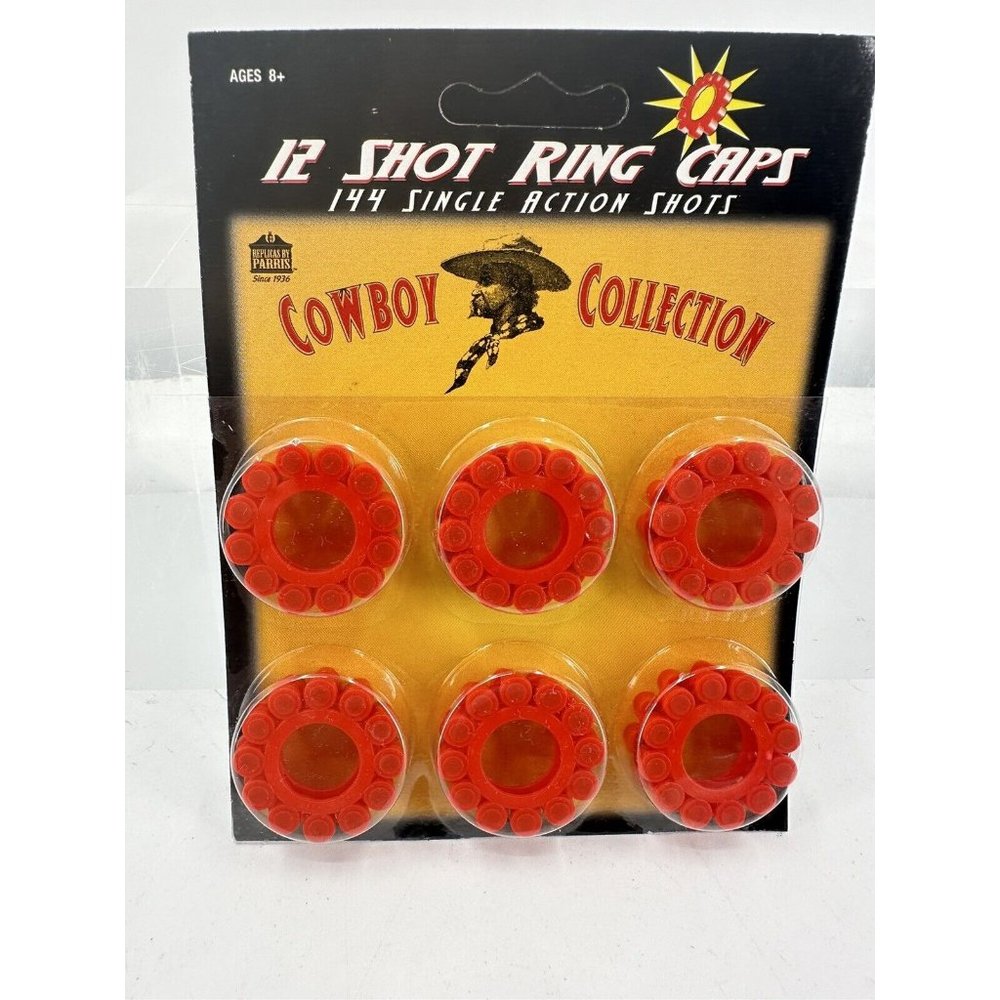 Vintage Parris 12-shot Ring Caps (144 Single Shots) Made In Italy